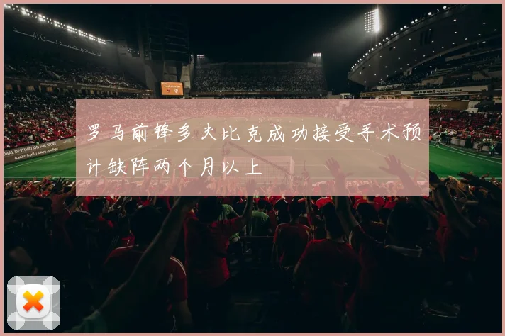 罗马前锋多夫比克成功接受手术预计缺阵两个月以上